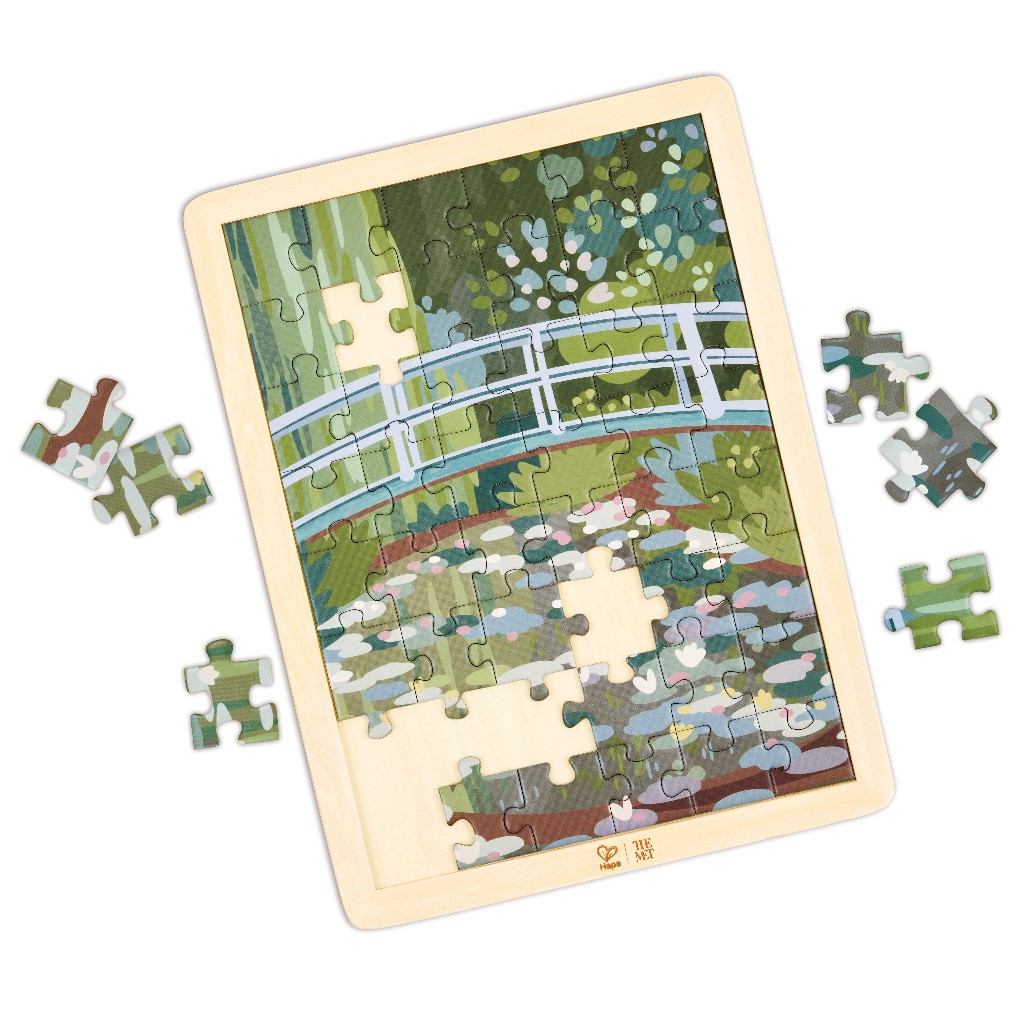 莫內《睡蓮》拼圖_Monet Water-Lily Garden Puzzle_E1468