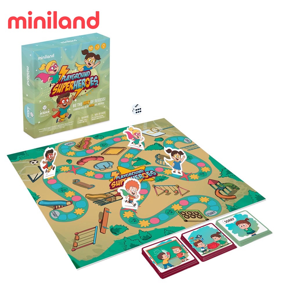 【西班牙miniland X ANAR】校園英雄解決衝突遊戲_PLAYGROUND SUPERHEROES_ML000406