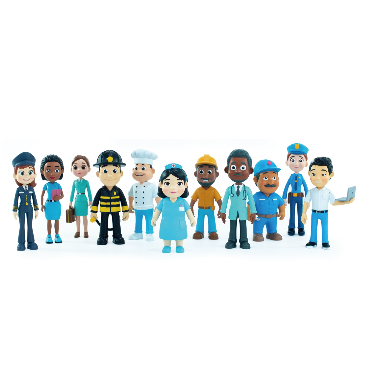 【西班牙miniland】社會關係學習人偶11入組-專業職人_OCCUPATIONS FIGURE SET_ML000408
