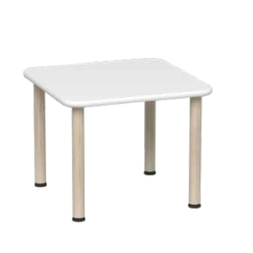 貝樂多- 600W X 600L 白色方形桌 570mm桌高 __846076