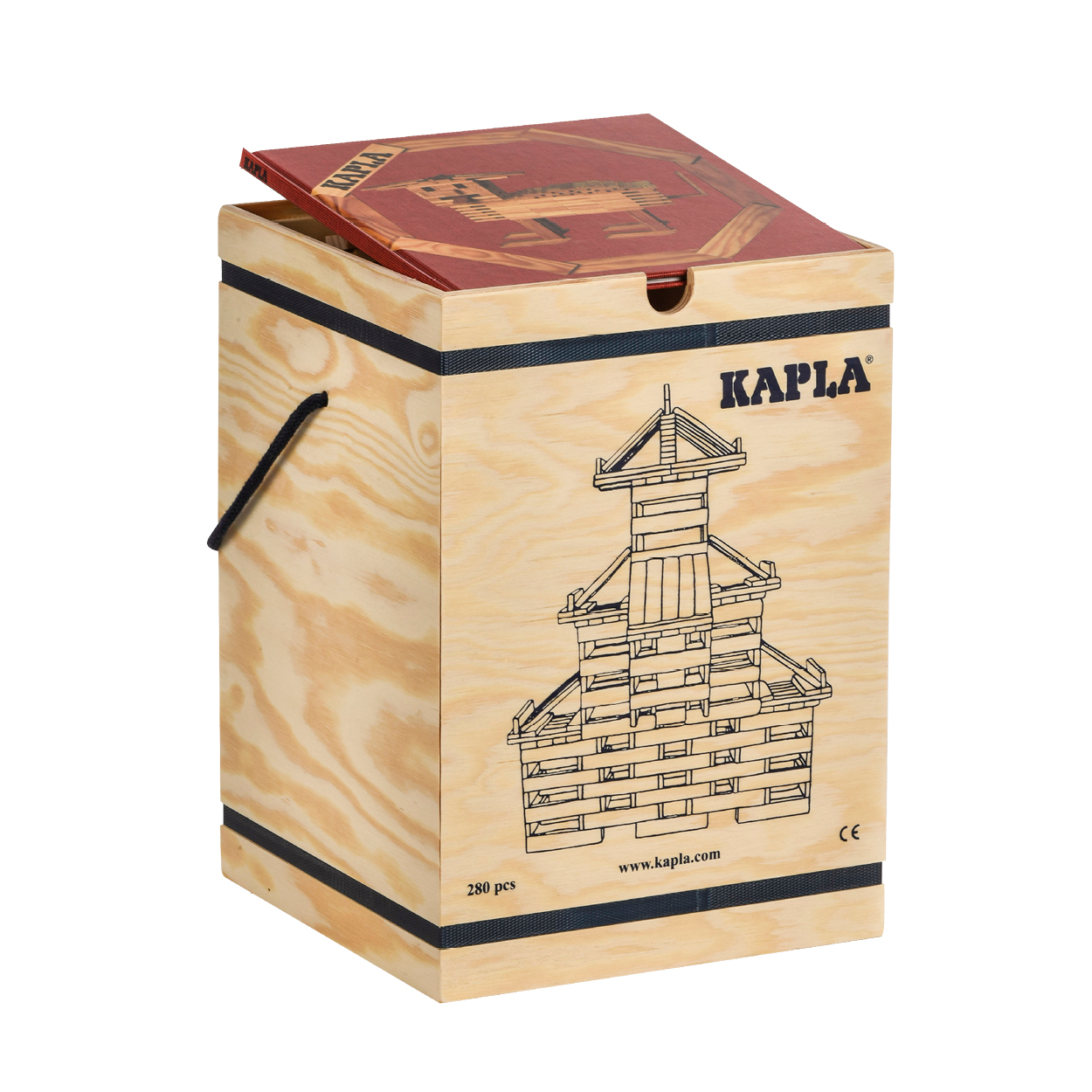 FAP-K-280-R - KAPLA280 積木盒-#1 紅 (280PCS)