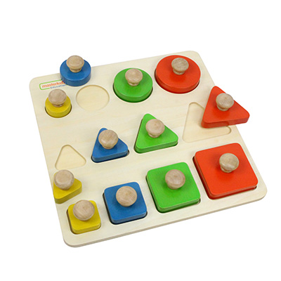 形狀大小顏色學習板_Shape、Size and Color Learning Peg Puzzle_ME03744