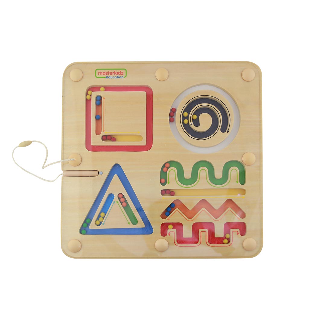 幾何形狀磁性運筆迷宮_Educational Board Toys - Lines and Shapes Magnetic Sliding Maze_ME10216