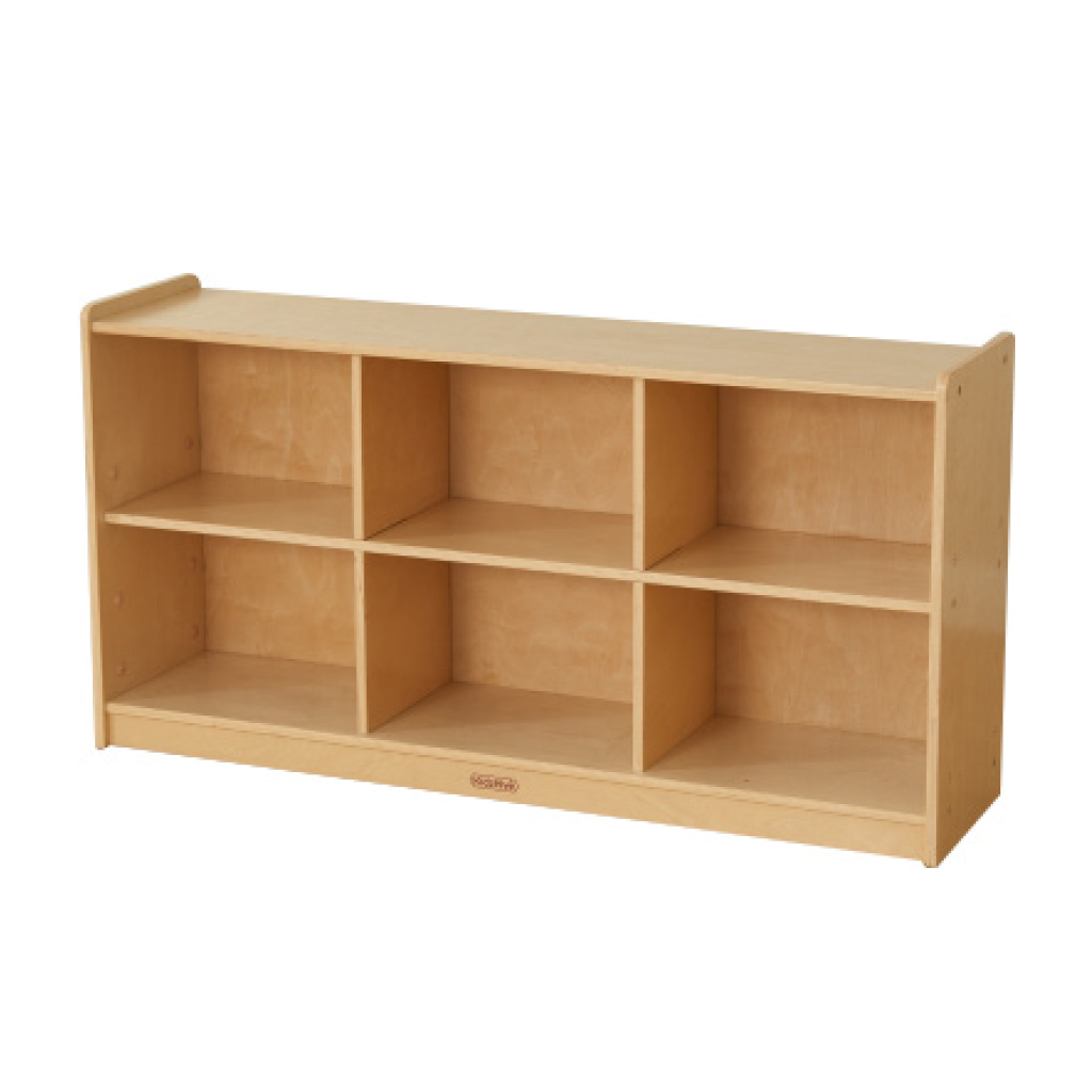 620H x 1200L 木背板六格櫃_620H x 1200L 6-Compartment Shelving Unit - Wooden Back_ME10643