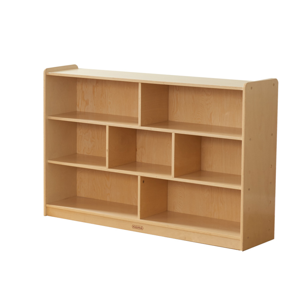 800H x 1200L 木背板七格櫃_800H x 1200L 7 Compartment Shelving Unit - Wooden Back _ME10667