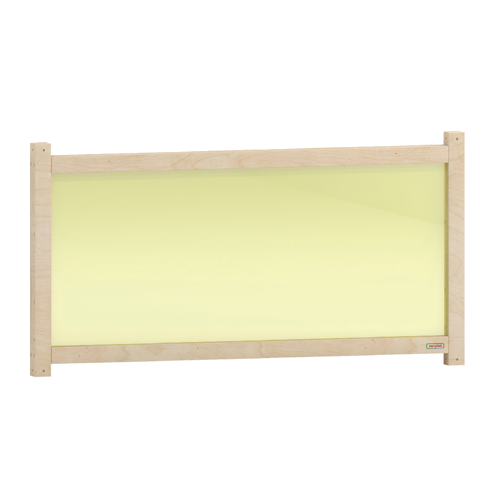 620H x 1200L 彩色透視耐刮屏風-黃色_620H x 1200L Divider Panel - Translucent Yellow_ME11688