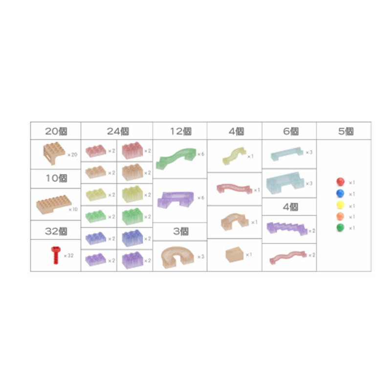 創意滾珠積木套裝120件套_STEM Wall - Kinetic Ball TraX 120 Piece Set_ME14665