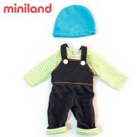 ML000102 - 【西班牙miniland】小米藍長袖吊帶褲