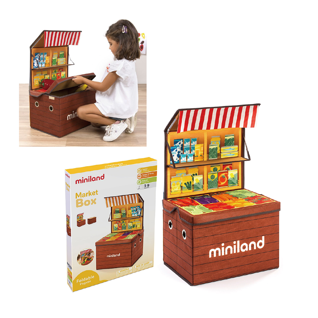 ML000175 - 【西班牙miniland】我的攤販角色扮演/收納箱